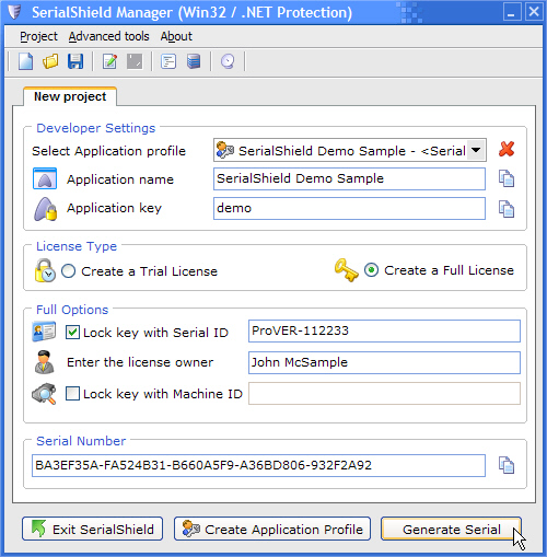 Vb.net generate license key